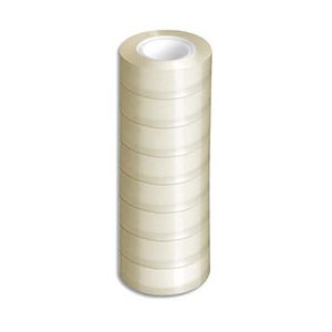 Adhésif transparent / invisible - invisible - lot de 8 rouleaux