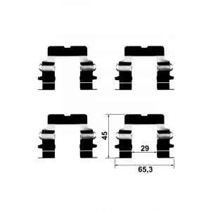 ATE Kit d'accessoires, plaquette de frein à disque 13.0460-0442.2