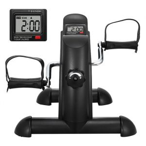 Pédalier D'exercice Sous Le Bureau-Duoku-Mini Vélo D'exercice-Pour Entraînement Des Bras/Jambes-Résistance À Plusieurs Niveaux