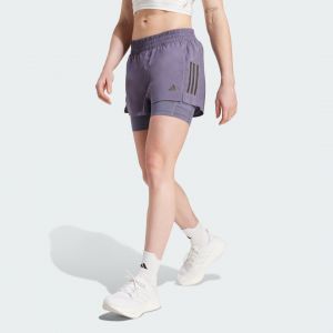 Adidas Short 2 en 1 femme Own the Run CLIMACOOL