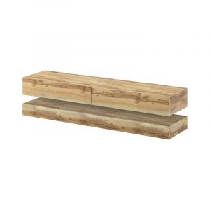 Meuble TV en 2 parties "Fly" - Beige - L 140 cm