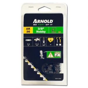 Arnold Chaîne 3/8" LP, 1,1mm, 44 Entr., avec element de securité, demi rond - 1191-X1-0001