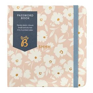 Busy B - Livre de mots de passe - Carnet de notes à onglets de A à Z pour les informations de connexion à l'internet - Rose