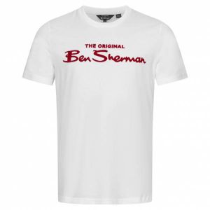 Ben Sherman Flocked Logo Hommes T-shirt 0076268-010