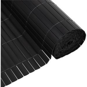 Nature Canisse PVC double face - 1 x 3 m - 1600 g/m² - Occultant 4/5 - Anti-UV - Anthracite