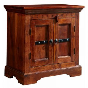 Petite commode 65x36 Acacia laqué Nougat oxford 1008 - marron