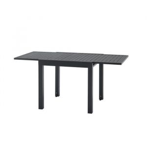 Table de jardin extensible 6 personnes SOLOMA - SOLOMA - Aluminium - 80/160 x 80 x 75 cm