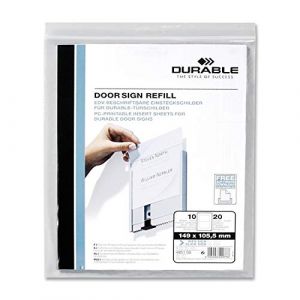 Durable Info Sign Planches d'Insertions A4 pour Plaque de Porte 149 x 105,5 mm