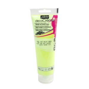Pebeo Peinture acrylique decoCr&egrave;me 120 ml 029 Vert lumi&egrave;re