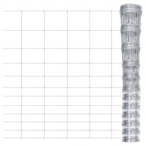 VidaXL Clôture de jardin Acier galvanisé Argenté 50x1,6 m