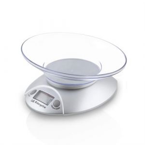 Orbegozo PC1009-Balance électronique de cuisine avec bol transparent maximum 3 kgs. Argent