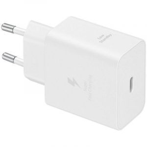 Samsung Chargeur USB-C 45 W Ultra Rapide Blanc GaN avec C&acirc;ble 1,8 m S&eacute;curit&eacute; Avanc&eacute;e