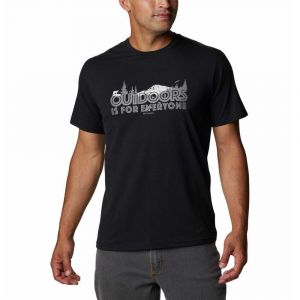 Columbia T-shirt Manche Courte Sun Trek Graphic S Black / All For Outdoors Graphic