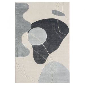 Trendy Kiddy Tapis Boh&egrave;me Aesthetic Gris et Bleu 120x170cm