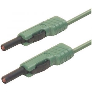 Image de SKS Hirschmann Cordon de mesure 973647104 [ Banane mâle 4 mm - Banane mâle 4 mm] vert 2 m 1 pc(s)