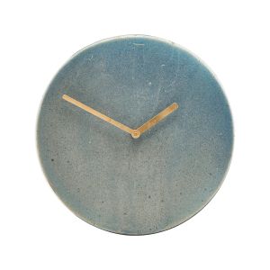 Image de House Doctor Horloge ronde en céramique bleu gris Metro