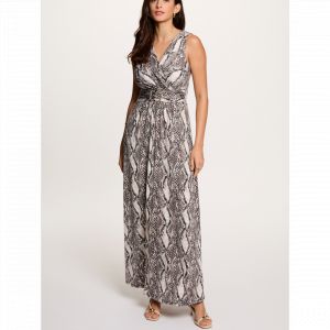 Morgan Robe longue d&eacute;collet&eacute; multicolore femme - Taille 36