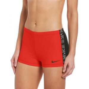 Image de Nike Swim Logo Tape Square Leg Shorts Men, rouge/noir M Maillots de bain