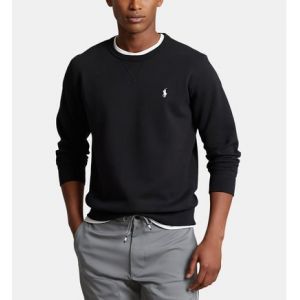 Ralph Lauren Sweat droit coton molleton Noir Polo - Couleur Noir - Taille XS