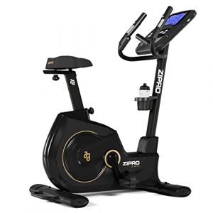 Zipro Strike Gold | Vélo magnétique domestique avec jusqu'à 150 kg, ordinateur mesure la fréquence cardiaque, les calories, la distance, la vitesse | 16 programmes d'entraînement iConsole+