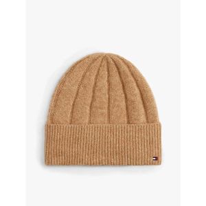 Tommy Hilfiger Bonnet en maille c&ocirc;tel&eacute;e signature