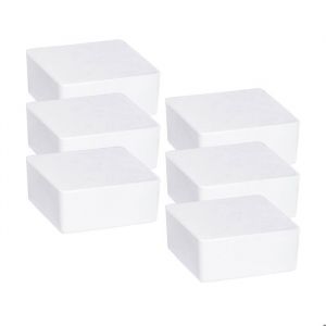Wenko Déshumidificateur Cube recharge 6x500 g calcium chlorure absorbeur d'humidité cube déshumidificateur maison anti-humidité salle de bain