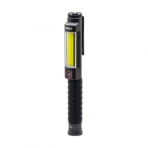 Nebo Big Larry 3 - Torche de 600 lumens avec lampe de travail COB - Base magnétique pour l'éclairage mains-libres - Stealth