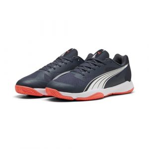 Puma Eliminate Turbo, Chaussure de Terrain int&eacute;rieur Unisexe, Parisian Night White-Glowing Red,