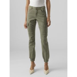 Vero Moda Pantalon FEMME coton kaki