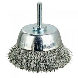 SCID 0839 - Brosse conique sur tige fils acier ondulés