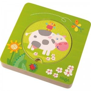 Haba Les amis de la ferme - Puzzle en bois 6 pièces