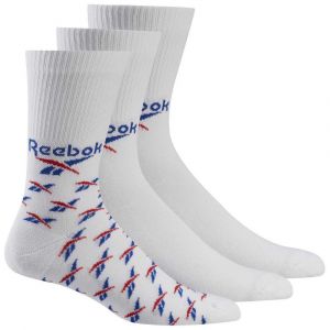 Reebok Classics Des Chaussettes Fo Crew 3 Paires EU 46-48 White / Vector Blue / Vector Red