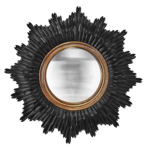 Emde Miroir soleil convexe doré 24cm