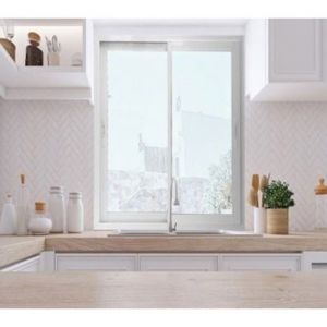 Fenetre Coulissante Alu Blanc 2 Vantaux H105 X L100 Gd Menuiseries