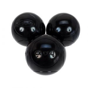 Image de Obut Boules de p&eacute;tanque Cx.cou noire 75mm 1 strie - 720g Noir
