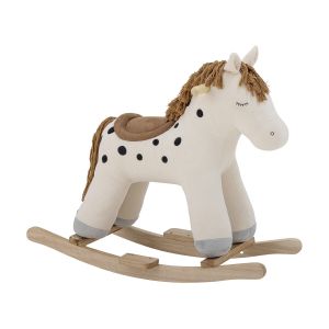 Jouet à bascule Merlen Cheval Polyester Blanc - Bloomingville Mini