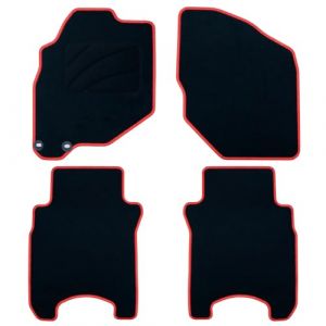 Car Floor Mat Set OCC Motorsport OCCHN0022RD Red 5 Pieces