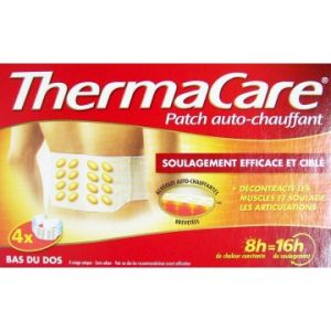 Pfizer Thermacare patch chauffant dos, ceinture - 4 Patchs