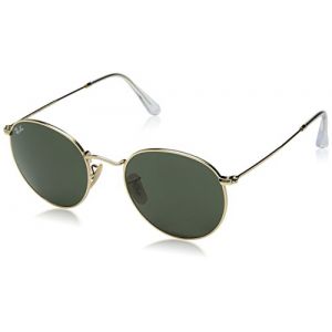 Ray-Ban Round metal Unisex Sunglasses Verres: Vert, Monture: Or - RB3447 001 53-21