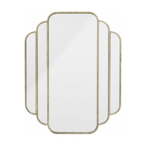 Bloomingville Miroir mural en métal doré 63 x 80 cm Mas