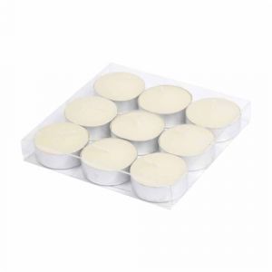 Homea Set de 9 Bougies Chauffe-Plat Ø3,7 x H,1,5 cm Parfum Vanille