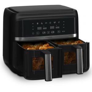 Klarstein Friteuse &agrave; air chaud VitaFry Duo, 2 compartiments, Airfryer XL 2850W, 7,6 L