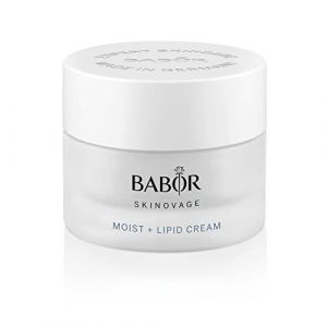 Babor Skinovage Moist & Lipid Cream, Crème Riche pour Le Visage pour Peaux Sèches, Soin Hydratant Intensif Au Beurre De Karité, 50 ml