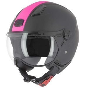 Astone Casque jet KSR 2 mat noir/rose - S