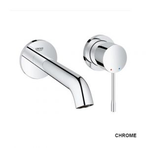 Grohe Essence Mitigeur monocommande 2 trous lavabo Taille M vendu avec corps encastr&eacute;, chrome