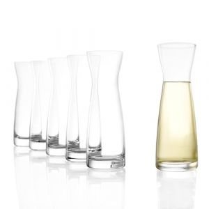 STÖLZLE LAUSITZ carafe set de 6 Série universelle variante M 250 ml I carafe à alcool en verre I carafe à lait I en verre de cristal fin I résistant à la casse et au lave-vaisselle