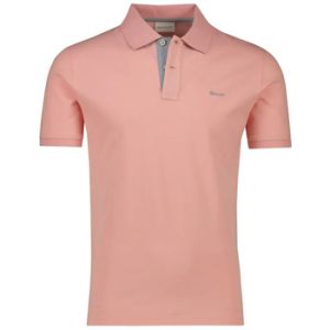 Gant (marque) Pour homme. Polo en piqu? rose contrast