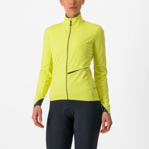 Castelli Go W - Veste vélo femme Brilliant Yellow / Dark Gray S