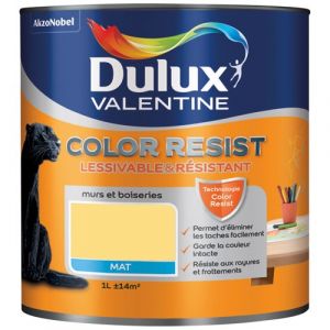 Image de Dulux Valentine Peinture jaune chrome Color resist 1 l