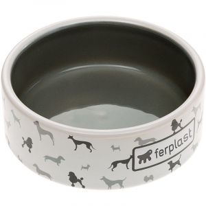 Ferplast JUNO Ecuelle en céramique pour chats et chiens. Différentes capacités.. Variante SMALL - Mesures: Ø 12.7 x h 4.5 cm - 0.3 L